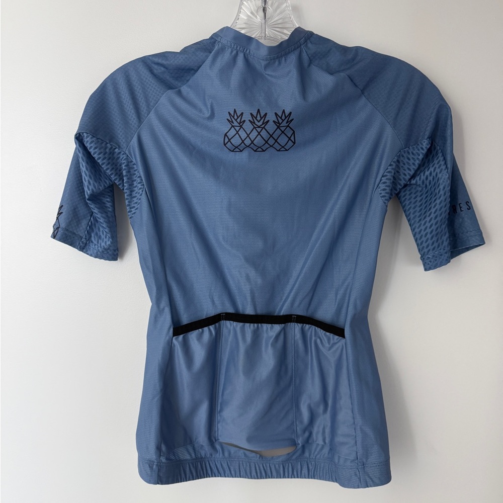 Tres Pinas Short Sleeve Blue Cycling Jersey - Picture 2 of 2